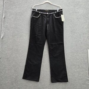 VINTAGE Rocawear Juniors Jeans 13 Black‎ Denim Y2K Bootcut Logo 29 in Inseam NWT